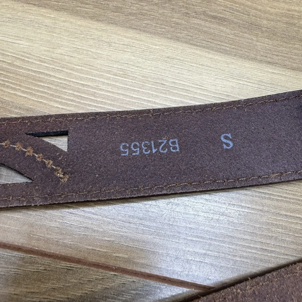 Brighton Womens Belt Small 31 35 Brown Leather Cut Out